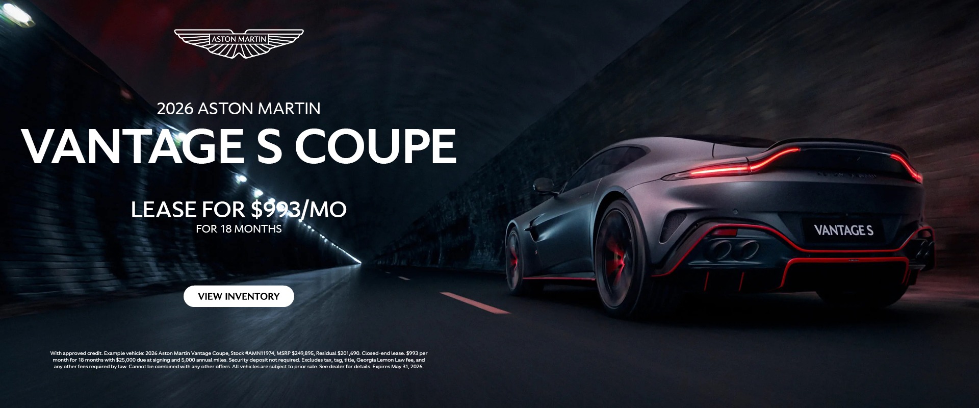 2026 Aston Martin Vantage S Coupe